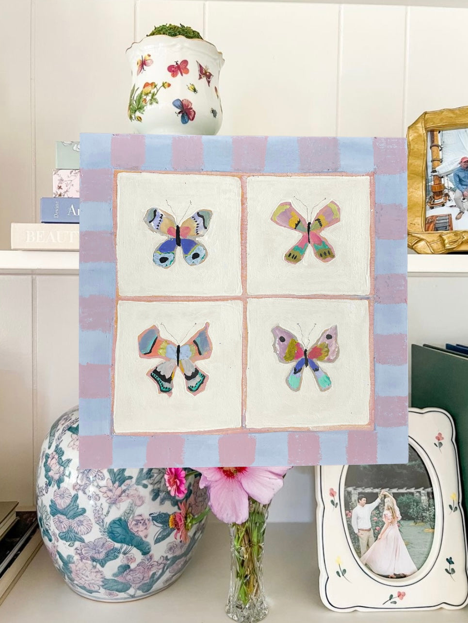 10 x 10 Hydrangea Butterflies