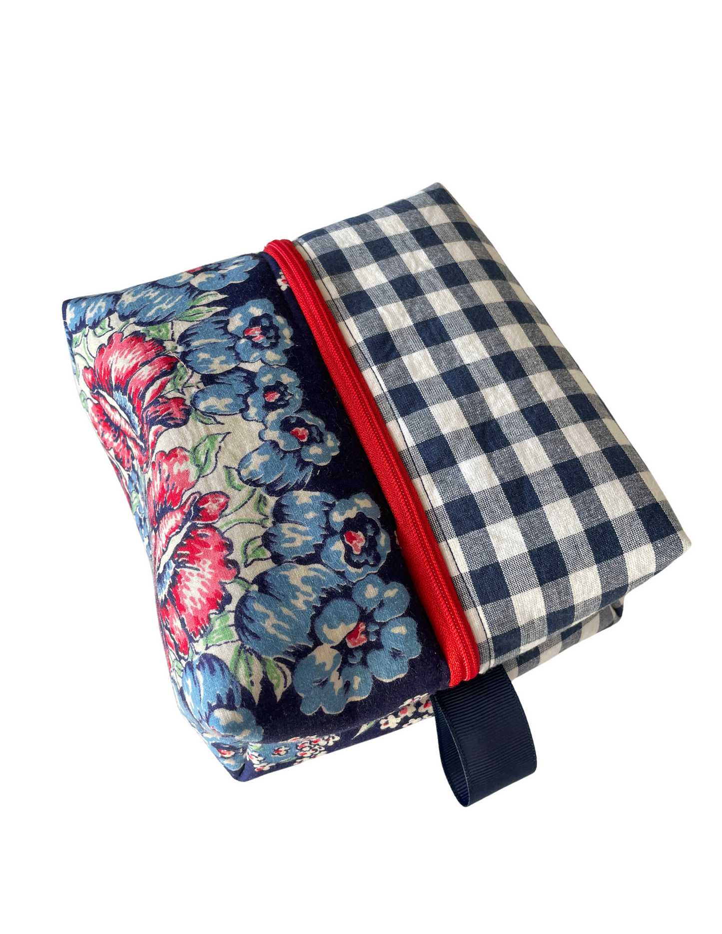 Gingham & Blooms Zip Bag