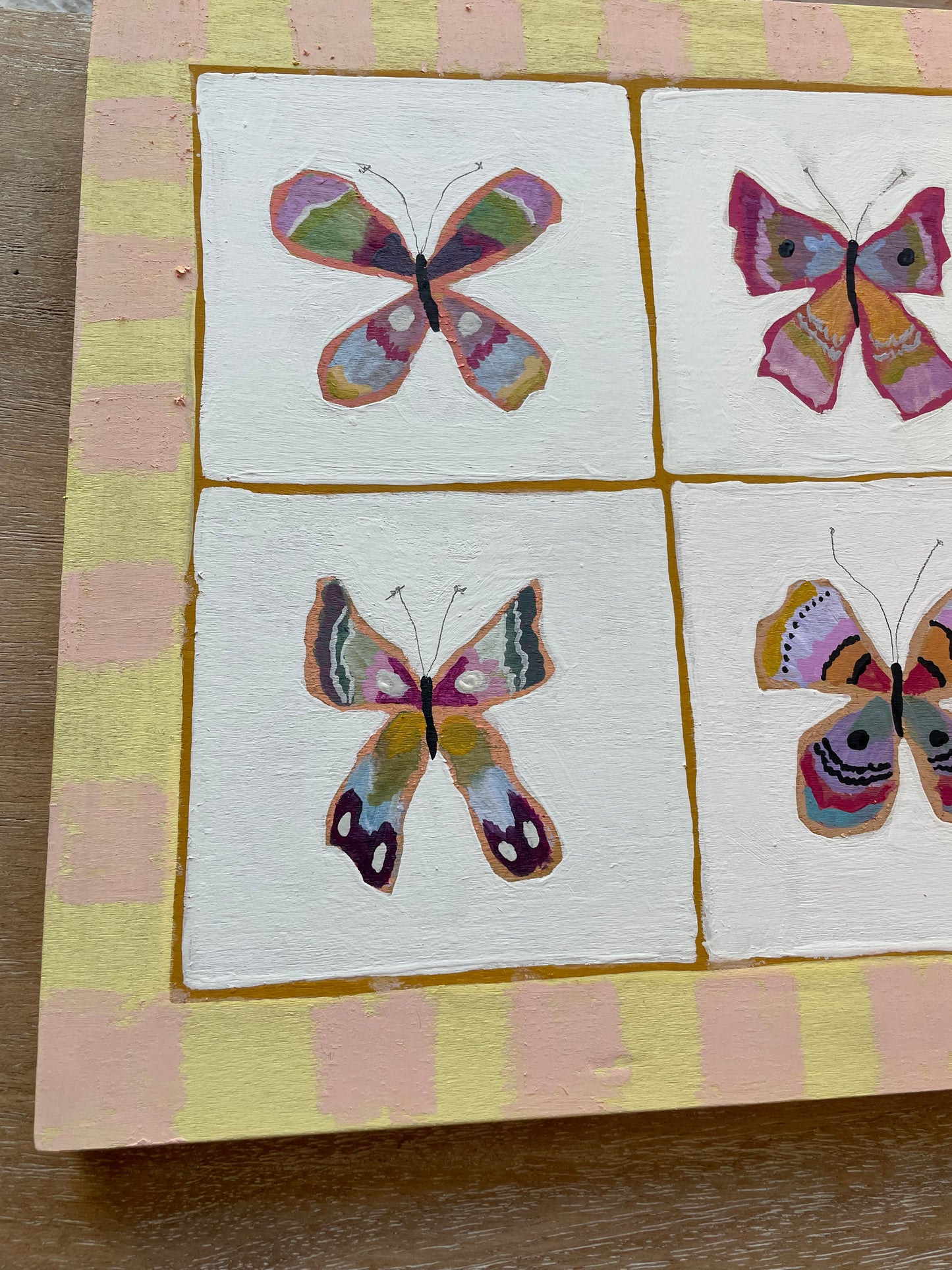 10 x 10 Butter Yellow Butterflies