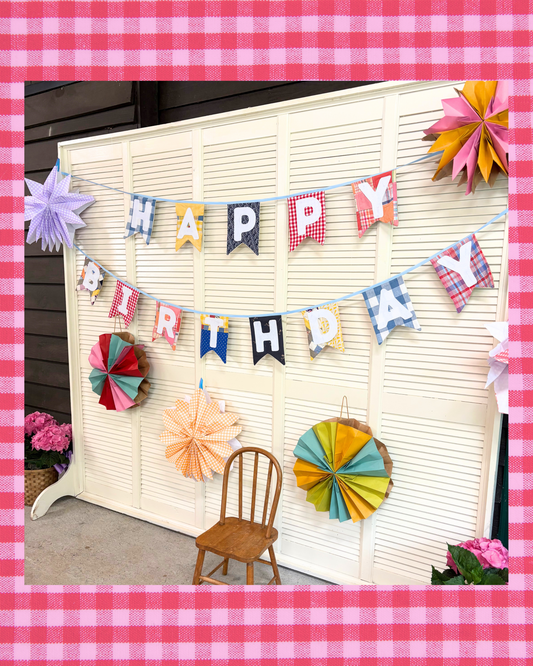 Birthday Banner Template & Instructions
