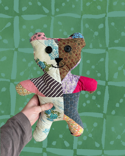 Quilted Teddy Bear Pattern & Tutorial